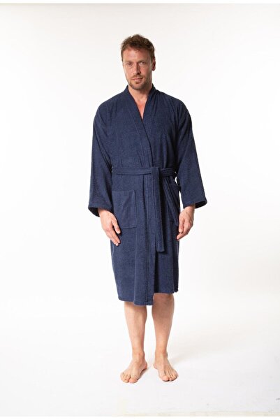 Minteks SOFT KİMONO YAKA BORNOZ