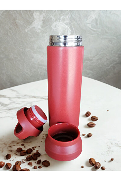 Blissra Steel Thermos with Filter– Stainless Steel, Vacuum-Sealed Lid, Hot Cold Tea and Detox Flask