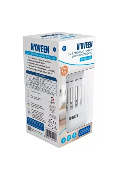 Noveen Bec LED anti-insecte IKN804 LED, Lampa UV, 8 W, 800 V (Alb)