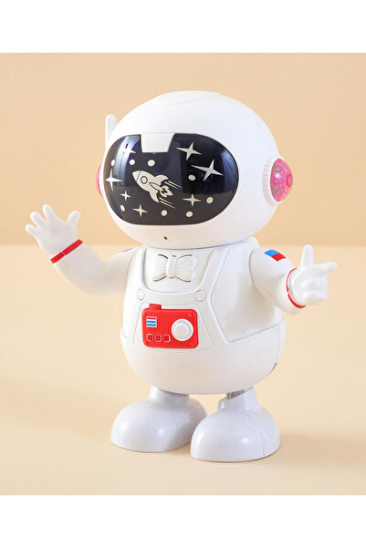 Fab N Funky Dancing Electric Robot Space Warrior Toy, 3 Years+, 19.5 x 10 x 21 cm - White