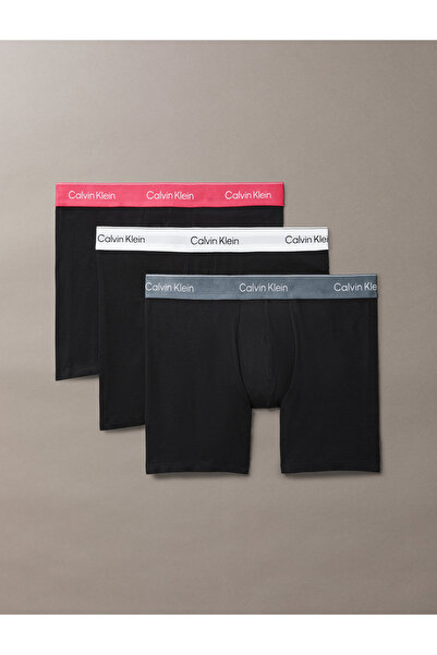 Calvin Klein مجموعة من 3 بوكسرات رجالية متعددة الألوان من كالفن كلاين