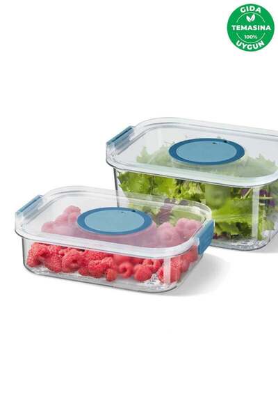 Prima Nova Primanova Seoul Refrigerator Storage Containers Set of 2 (1200 ml + 2000 ml)