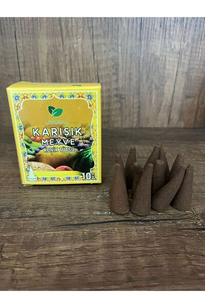 Layansaa 10 Adet Karışık Meyve Aromalı Konik Tütsü