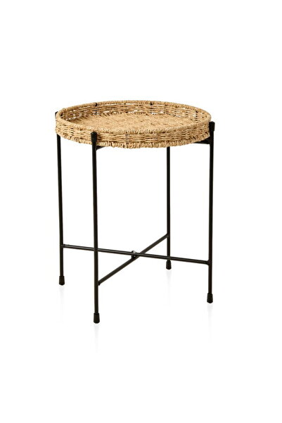 Just Home Rattan Tepsi Sehpa - Natürel