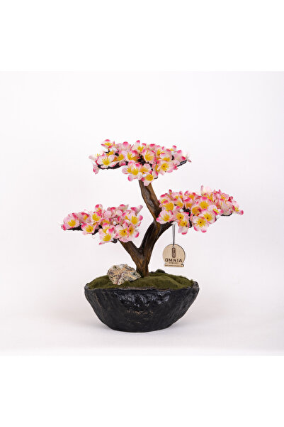 Omnia Concept Calipso Bonsai-2 Masaüstü Kullanıma Uygun Mini Yapay Bonsai Ağa...