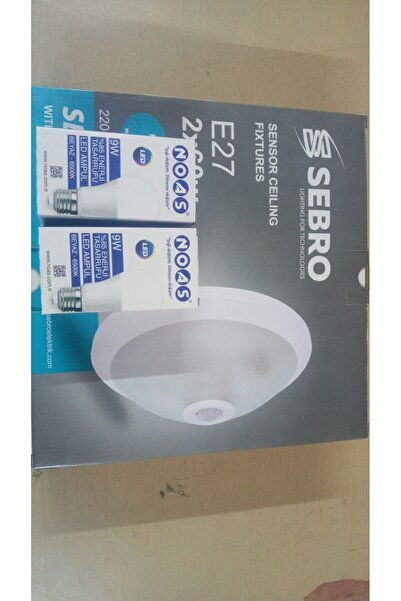 Sebro Elektrik Sensörlü Tavan Armatürü Ampülleri İçinde İki Adet Led Ampül He...