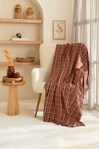 Karaca Home Flanel Throw Tv Battaniyesi Kahve