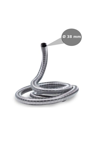 PAA-auto Flexible gas exhaust tube, 1 layer stainless steel, inner Ø 38mm, car heaters, generators, ovens, etc.