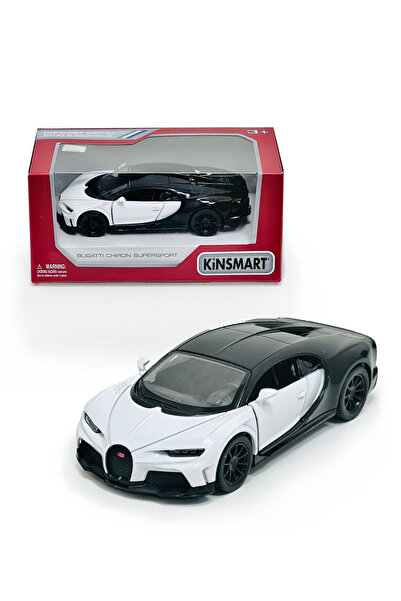 Kinsmart Bugatti Chiron Super sport Car Die Cast Metal Doors Openable Pull Back Action Toy