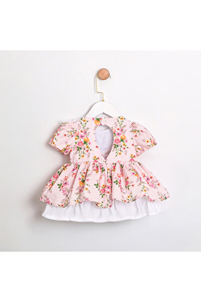 Cumino ÇİÇEKLİ KIZ ELBİSE 9-12-18-24 AY