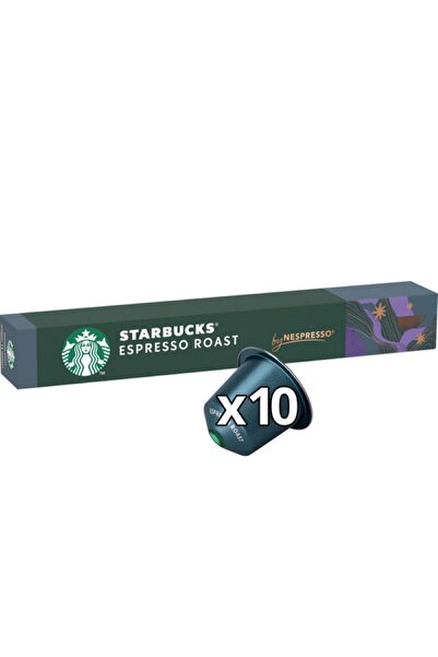 Starbucks ستاربكس نسبريسو – تحميص إسبريسو داكن، عبوة 10 كبسولات، 57 غرام ✅