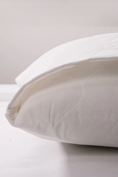 HRN Textile Quilted Microfiber Cover Pillow Protector Mattress - Breathable & Liquid Proof (50X70 cm)