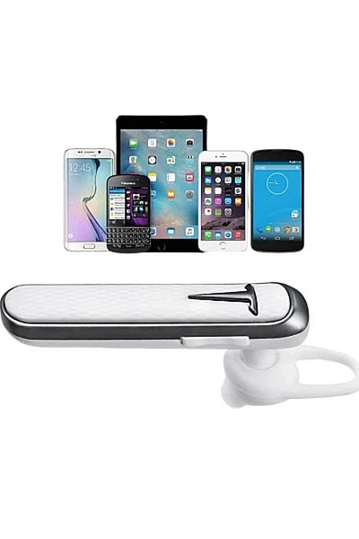 DAR ET26 Handsfree Bluetooth Headset, Noise Cancelling Microphone, White