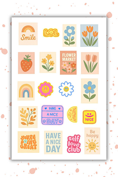 birikiyedi Günlük Mood Sticker Bullet Journal Sticker / Defter / Ajanda / Çık...