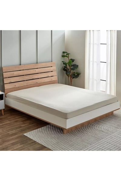 Home Box Derby Solid Microfiber King Fitted Sheet - 180x200+25 cm