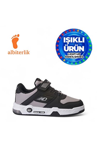 AlbiShoes Unisex Children's Basket Velcro 4 Seasons Winter Lighted Daily Scho...