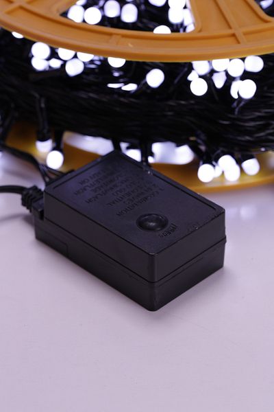 SDX Market Christmas installation, Linear, 50 m, 500 Q8 LEDs, Cool White, FLASH / garland Indoor / outdoor long