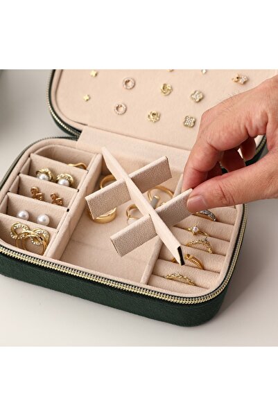 gaman Multi-Purpose Jewelry Organizer Travel Type Necklace, Earrings, Ring and Bracelet Organizer
