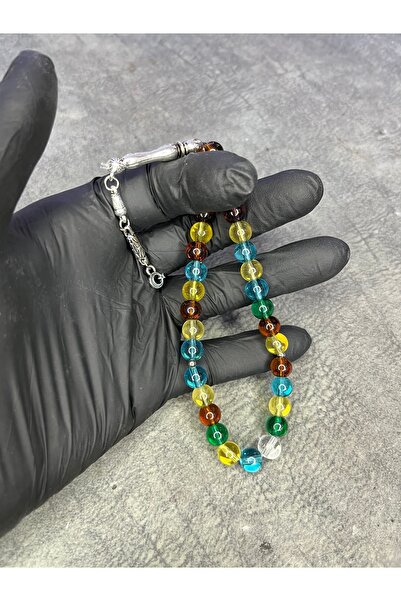 Mos Tespih Bonibon Mărgele de sticlă Misina Rochie din piatră naturală