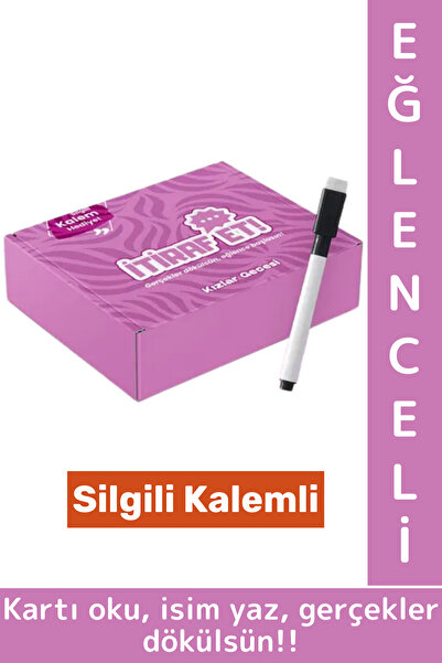 Wintoup لعبة الاعتراف الجريء للفتيات في الليلة الممتعة مع ممحاة وقلم رصاص لعط...