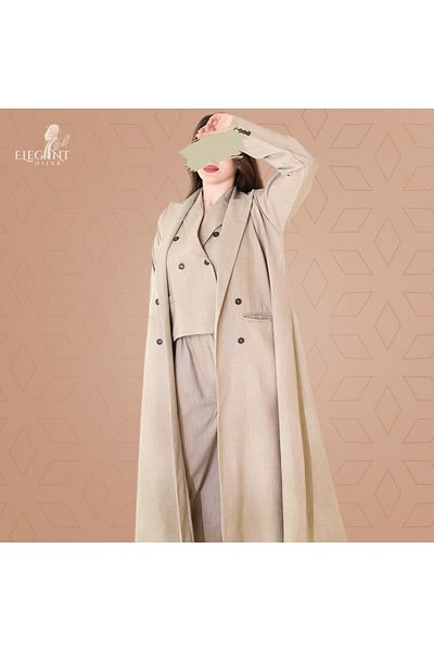 elegant hijab Women's 3-Piece Padded Suit