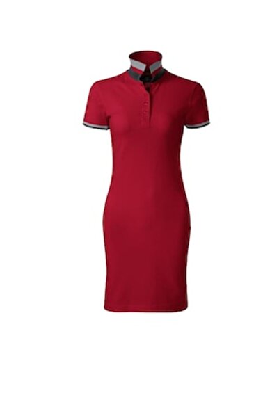 Malfini - Rochie de damă, roșie, bumbac, 2XL