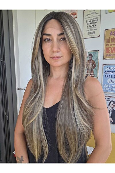 Perukçu Alev SENTETİL TÜL PERUK KATLI KESIM DOĞAL GÖRÜNUM 19 NO KOYUI19