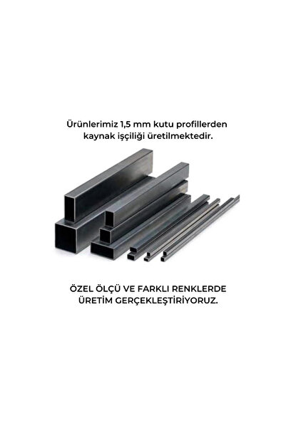 Elinoxa 720-0360 Mağaza Masası, Metal Tabanlı, Mağaza Vitrin Standı Ürün Standı Reyon 60x74x90