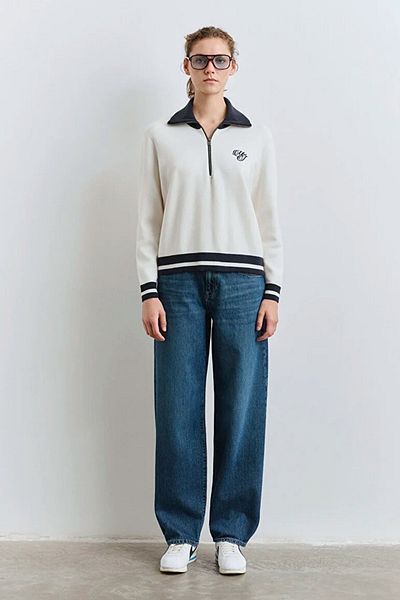 Mavi Mj Embroidered Semi-Zip Sweater 1710687-70057