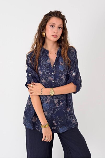 Park Moda 15455F-98 ΠΟΥΚΑΜΙΣΟ ΜΕ ΣΧΕΔΙΟ ΣΚΟΥΡΟ ΛΟΝΤ