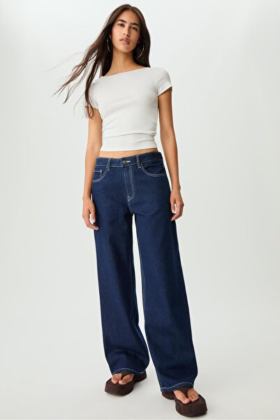 Stradivarius Düşük Bel Baggy Jean