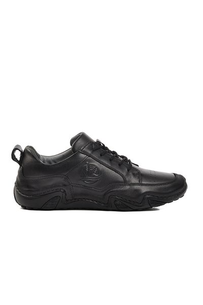 Aspor Black Genuine Leather Men's Casual Shoes