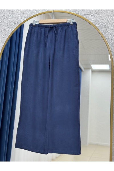 BENAHOLL Lismora Diagonal Cupra široke pantalone-Çİ534.8 tamnoplave