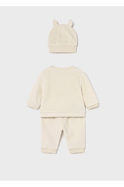MAYORAL Newborn Boys Velvet Knit 3-Piece Tracksuit Set
