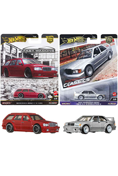 HOT WHEELS Premium Mercedes Set - 1990 Mercedes Benz 190 E & Mercedes-Benz E ...
