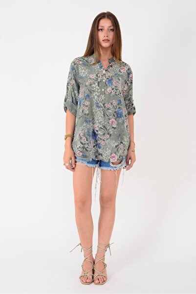 Park Moda 15455F-98 ΠΟΥΚΑΜΙΣΟ ΜΕ ΣΧΕΔΙΟ ΣΚΟΥΡΟ ΛΟΝΤ