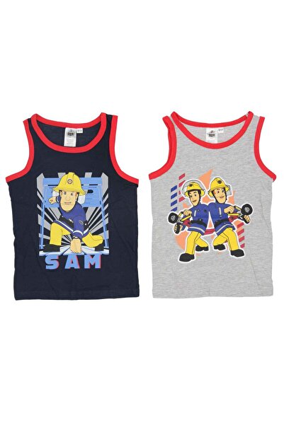 Fireman Sam Set doua maiouri multicolor, 100% bumbac, 98-104 cm, Fireman Sam