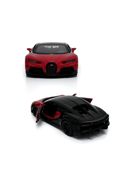 Kinsmart Bugatti Chiron Super sport Car Die Cast Metal Doors Openable Pull Back Action Toy