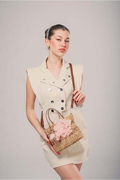 ÇÇS Kadın Hasır 17957 Omuz Çantası