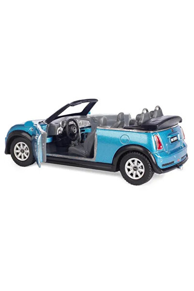 Kinsmart Mini Cooper S Convertible 1:36 Scale Die Cast Model Car Pull Back Action with Openable Doors