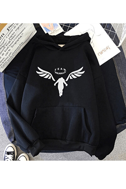 Harajuku Style Hanorac negru Anime Tokyo Revengers Walhalla