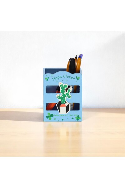 eseoffice Suport pentru stilou din lemn colorat cactus cadou