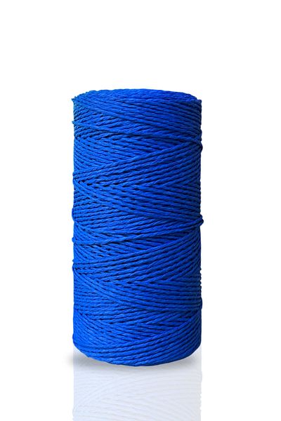 Akduman İplik 200 Gr Premium Natural Paper Thread, Straw Paper Thread, Bag, Supla, Hat Thread, 250m Saks Blue