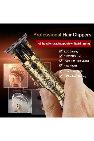 Generic NEW Upgraded Hair Trimmer Beard Clippers for Men Professional USB Electric Hair Clippers for Hair Cu