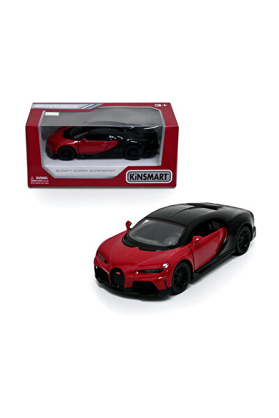 Kinsmart Bugatti Chiron Super sport Car Die Cast Metal Doors Openable Pull Back Action Toy