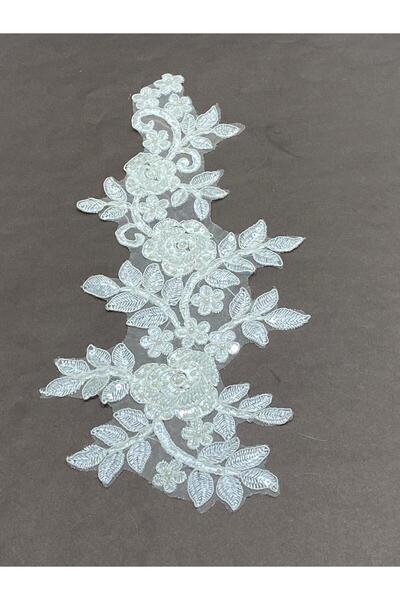 karantuhafiye Beaded Applique / Single Applique / Cream