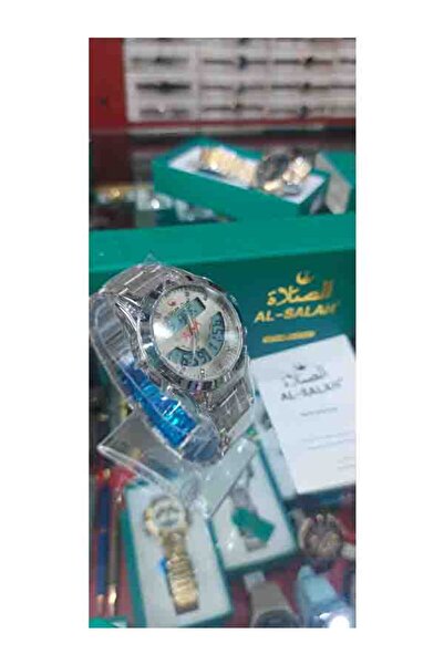 AL FAJIR ساعة الصلاه الاسلامية مدور توقيتين