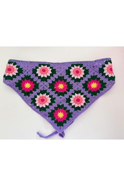 CHARMLUCKY Flower Knit Bandana