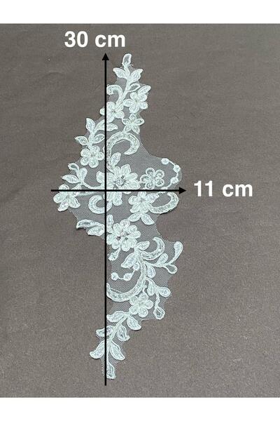 karantuhafiye Beaded Applique / Single Applique / Cream