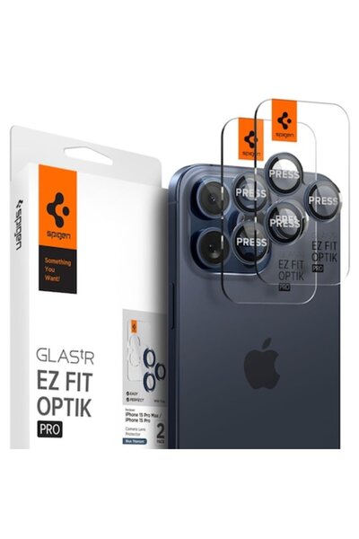 Spigen Protecție cameră pentru iPhone 14 Pro/14 Pro Max/15 Pro/15 Pro Max, Se...